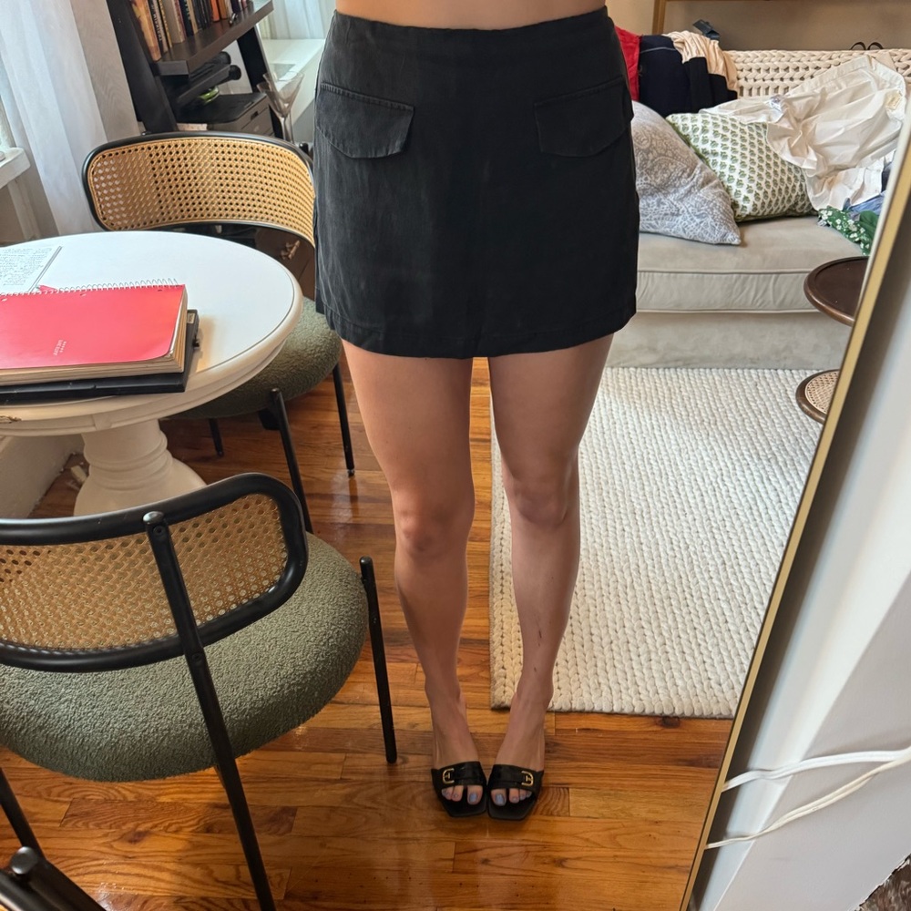 Reformation black Mini Skort size 4